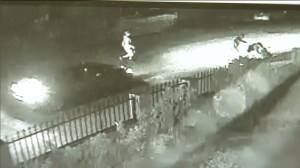 Newly released surveillance video captured a man being violently assaulted in El Monte on April 6, 2015.