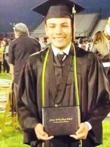 Mark Anthony Jimenez, 19, was killed in a head-on crash in San Bernardino while allegedly street racing his brother on April 29, 2015. 
