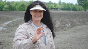 Susie Clark is shown holding the diamond she found at Arkansas's Crater of Diamonds State Park. (Credit: Arkansas State Parks via CNN Wire)
