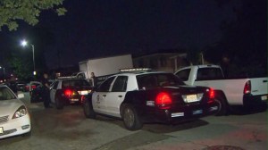 Police were investigating a stabbing that left a 19-year-old man dead on April 7, 2015. (Credit: KTLA) 