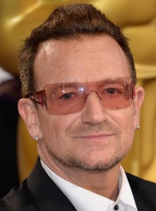 Singer Bono of U2 attends the Oscars held on March 2, 2014 in Hollywood, California. (Credit: Michael Buckner/Getty Images)