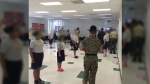 The Huntington Park Police Department posted this photo on Facebook on May 17, 2015, of the LEAD boot camp held in San Luis Obispo.