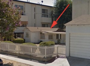 Before she was Marilyn Monroe, Norma Jean Dougherty lived in this home at 5258 Hermitage Ave. for about one year from 1944 to 1945. (Credit: CurbedLA)