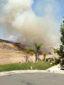 Instagram user @zacherysays posted this picture of a fire in Castaic on June 13, 2015.