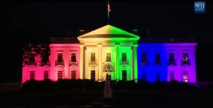 The White House livestreamed a visual display responding to the Supreme Court ruling on the evening of June 26, 2015.