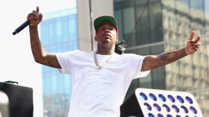 Recording artist YG performs at the Made in America Festival in Los Angeles on August 30, 2014. (Credit: Christopher Polk/Getty Images for Anheuser-Busch)