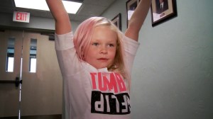 Averie Mitchell's family says an Oklahoma City water park discriminated against her for wearing her prosthetic leg. The 8-year-old wears a prosthetic and was stopped from going down the slide, the park says, in an aim to protect guests' safety. (Credit: KFOR)