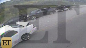 Surveillance video shows a fatal crash involving Caitlyn Jenner last February. (Credit: Entertainment Tonight)