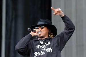 Rapper "Future," real name Nayvadius DeMun Wilbur, performs during the Governors Ball Music Festival on Randall's Island Park in New York, on June 5, 2015.  (Credit: TREVOR COLLENS/AFP/Getty Images)