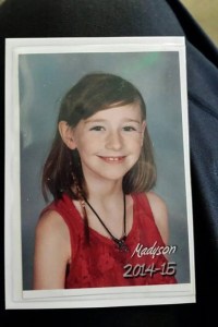 Madyson Middleton, 8, is seen in a photo provided by the Santa Cruz Police Department. 