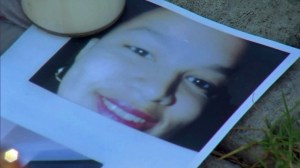 Raven Campbell is shown in a photo displayed at a family vigil on July 6, 2015. (Credit: KTLA)