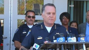 Santa Cruz Police Department Chief Kevin Vogel speaks at a news conference July 28, 2015, on the killing of Madyson “Maddy” Middleton. (Credit: KGO via CNN)