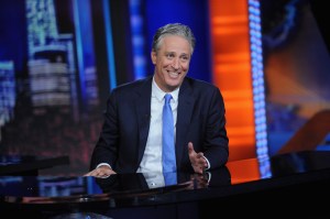 Jon Stewart hosts "The Daily Show with Jon Stewart" #JonVoyage on August 6, 2015 in New York City.  (Photo by Brad Barket/Getty Images for Comedy Central)