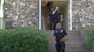 Police in Hoover, Alabama, were on Aug. 18, 2015, investigating a fatal shooting at an apartment complex in which a toddler may have fired the gun. (Credit: WBRC via CNN)
