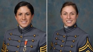 Capt. Kristen Griest, left, and 1st Lt. Shaye Haver, right, are shown in photos from the U.S. Military Academy.