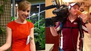 Alison Parker and Adam Ward are shown in photos from Facebook. They died in an on-air shooting in Virginia on Aug. 26, 2015.