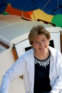 Vicki Gardner, executive director of the Smith Mountain Lake Regional Chamber of Commerce, was being interviewed by WDBJ reporter reporter Alison Parker when police said Vester Flanagan shot and killed Parker and photographer Adam Ward. Gardner was wounded by gunfire. (Credit: Gardner Family)