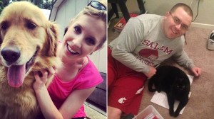 Alison Parker, left, and Adam Ward, right, are shown in photos posted to Facebook. Both WDBJ employees were killed Aug. 26, 2015, in shooting.