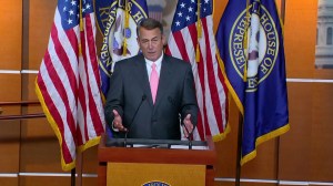 House Speaker John Boehner discusses resignation announcement on Sept. 25, 2015. (Credit: CNN)