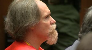 Cameron John Brown, 53, is shown in court Sept. 18, 2015, during his sentencing in his third trial for the murder of Lauren Sarene Key in November 2000. (Credit: pool)