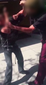 A bystander's video shows a violent altercation involving two male students at Huntington Beach High School.