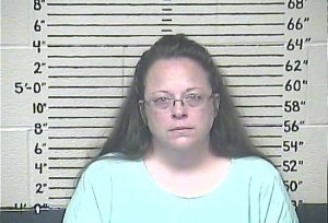 Carter County Detention Center provided this photo of Rowan County, Kentucky, clerk Kim Davis. She was remanded into custody by U.S. District Judge David Bunning Thursday, Sept. 3, 2015. Davis refused to issue marriage licenses for same-sex couples, stating doing so was against her religious beliefs. 