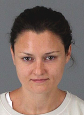 Amanda Harwood is seen in a booking photo. (Credit: Riverside County Sheriff's Department)
