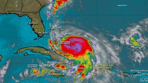 Joaquin is expected to continue pounding parts of the Bahamas through Friday. (Credit: CNN)