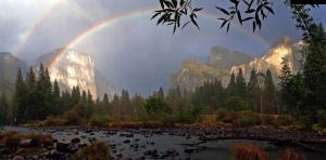 "A double rainbow was a fitting conclusion to yesterday's celebration of our 125th anniversary," Yosemite National Park wrote in posting this on Facebook on Oct. 2, 2015.