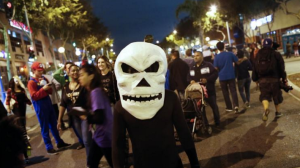 Thousands turned out for the popular West Hollywood Halloween Carnaval in 2014. (Credit: Michael Robinson Chavez/Los Angeles Times) 