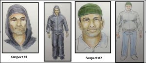 SBSD released these images of two men wanted in an Oct. 16, 2015, attempted kidnapping.