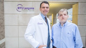 Dr. Eduardo D. Rodriguez and Patrick Hardison are shown together. (Credit: NYU Langone Medical Center)