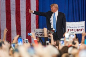 Republican presidential candidate Donald Trump addresses supporters during a campaign rally at the Greater Columbus Convention Center on Nov. 23, 2015, in Columbus, Ohio. (Credit: Ty Wright/Getty Images)