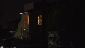 A body was found in this four-plex in South L.A. on Nov. 10, 2015. (Credit: KTLA)