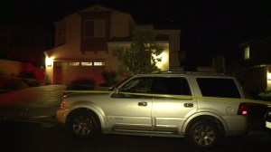 A father and son were found dead at home in Valencia on Nov. 15, 2015. (Credit: KTLA)