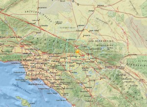 A magnitude-4.4 earthquake struck near Muscoy on Dec. 29, 2015, according to the U.S. Geological Survey.