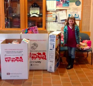 9-year-old Sivana Athanas gave her birthday gifts away. (Credit: Weymouth, MA Police Dept.)