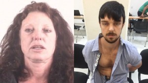 Tonya Couch is seen in a booking photo released by theTarrant County Police Department; Ethan Couch is seen after being arrested in Mexico in December 2015 in a photo released by the Jalisco State Prosecutors Office. 