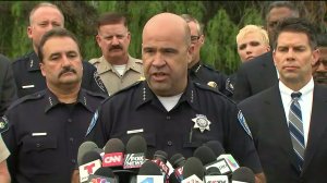 San Bernardino Police Department Chief Jarrod Burguan speaks during a news conference on Dec. 4, 2015. (Credit: KTLA)