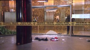Four people were shot, one fatally, at The Standard hotel in downtown Los Angeles on Dec. 13, 2015. (Credit: KTLA)