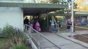 Students returned to school after a threat prompted a districtwide closure of LAUSD campuses on Dec. 16, 2015. (Credit: KTLA)
