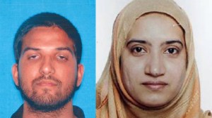 The attackers in a deadly mass shooting in San Bernardino on Dec. 2, 2015, are pictured. Syed Farook, left, is seen in a photo released by the California DMV, and Tashfeen Malik, right, is seen in a photo released by the FBI.
