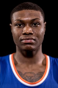 Cleanthony Early, of the New York Knicks, poses for a portrait during the 2014 NBA rookie photo shoot at MSG Training Center on Aug.3, 2014, in Tarrytown, New York.  (Credit: Nick Laham/Getty Images)