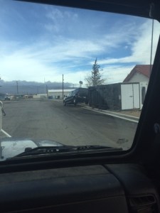 A KTLA viewer took this shot of an overturned vehicle in the Mojave area on Dec. 22, 2015. (Credit: Brittny Frye)