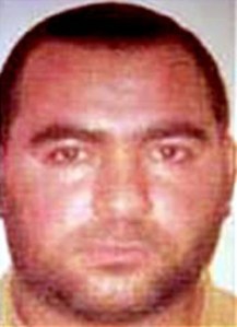 Abu Bakr al-Baghdadi, an Islamic State group leader, is pictured in an undated photo. (Credit: rewardsforjustice.net)