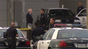 Police responded to Harbor-UCLA Medical Center after an officer-involved shooting on Dec. 19, 2015. (Credit: KTLA) 