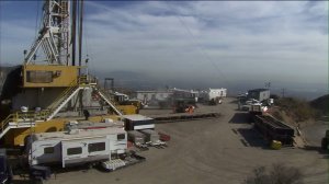 A relief well is seen near the site of a methane leak in the Porter Ranch area on Dec. 9, 2015. (Credit: KTLA)