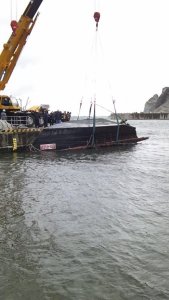 Four bodies were found inside a wooden boat off Aomori on Dec. 6, 2015. (Credit: Aomori Coast Guard Office via CNN Wire)