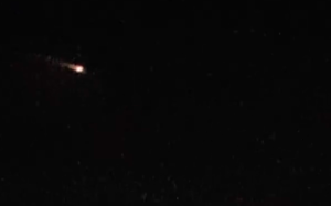 KTLA viewer Matt Decker of Oxnard shared this image of an unexplained bright light seen on Dec. 22, 2015. 