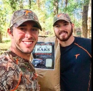 Country singer Craig Strickland, 29 (left), is missing after an Oklahoma duck hunting trip. His friend Chase Morland, 22 (right), has been found dead at Kaw Lake. (Credit: Twitter/@BackroadAnthem)